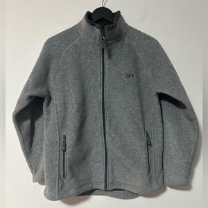 GAP Charcoal Full-Zip Fleece Jacket